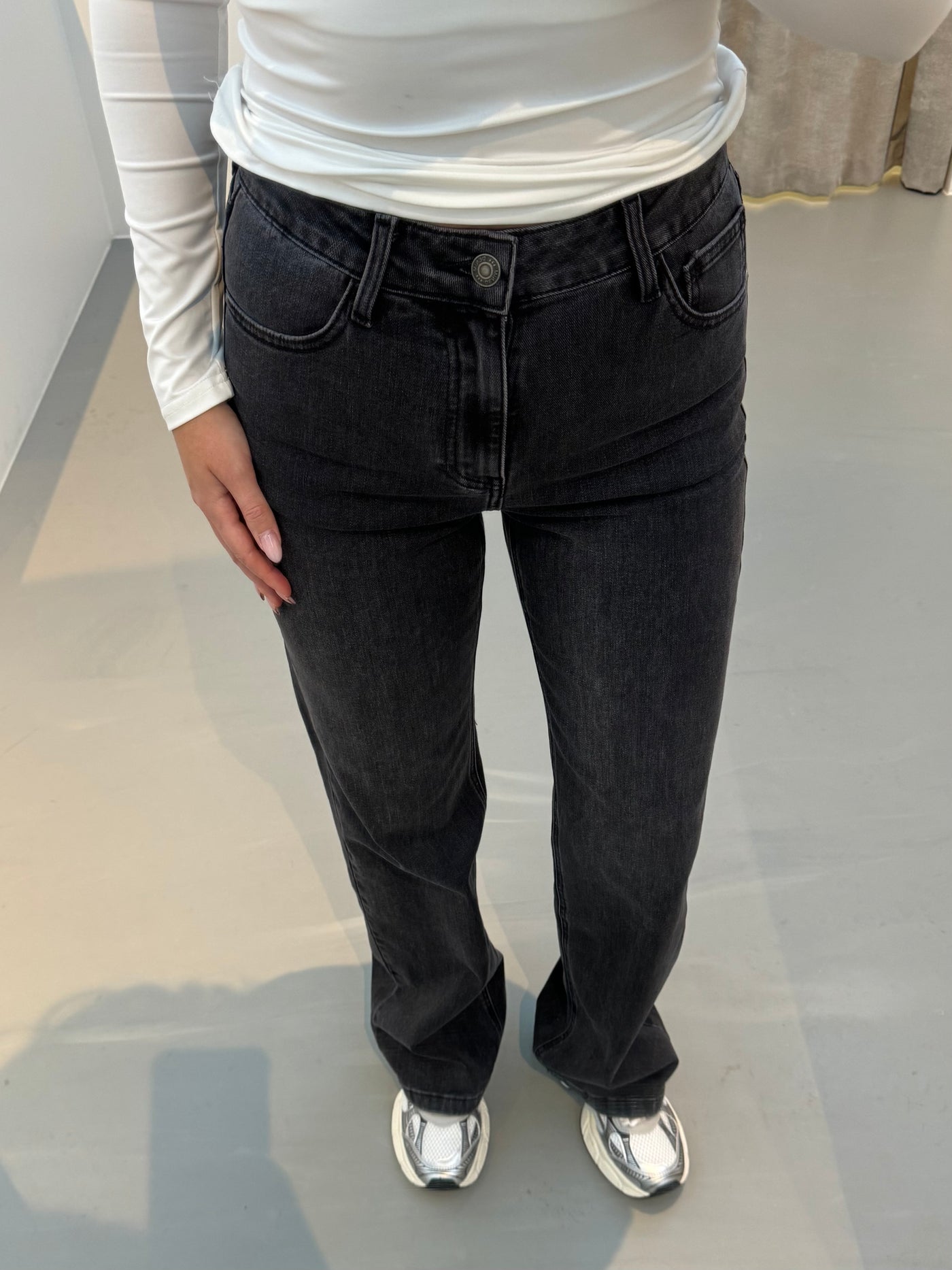 Alicia jeans mørkegrå