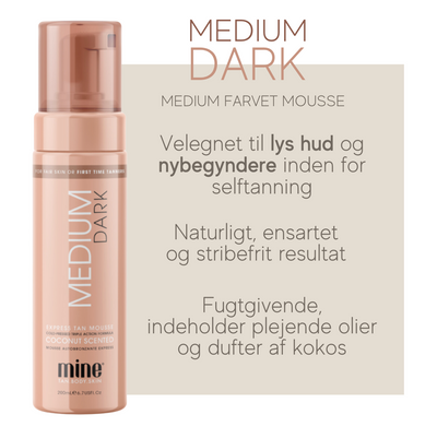 Minetan Self Tanning Mousse – Medium Dark 200 ml