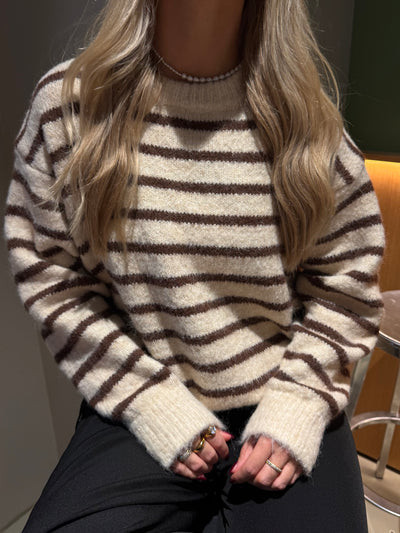 Selina striktrøje stribet