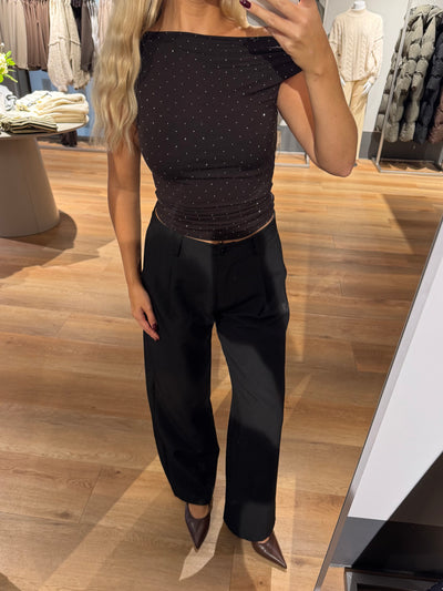 Lucy top mørkebrun