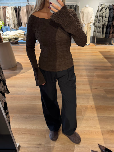 Blair bluse mørkebrun