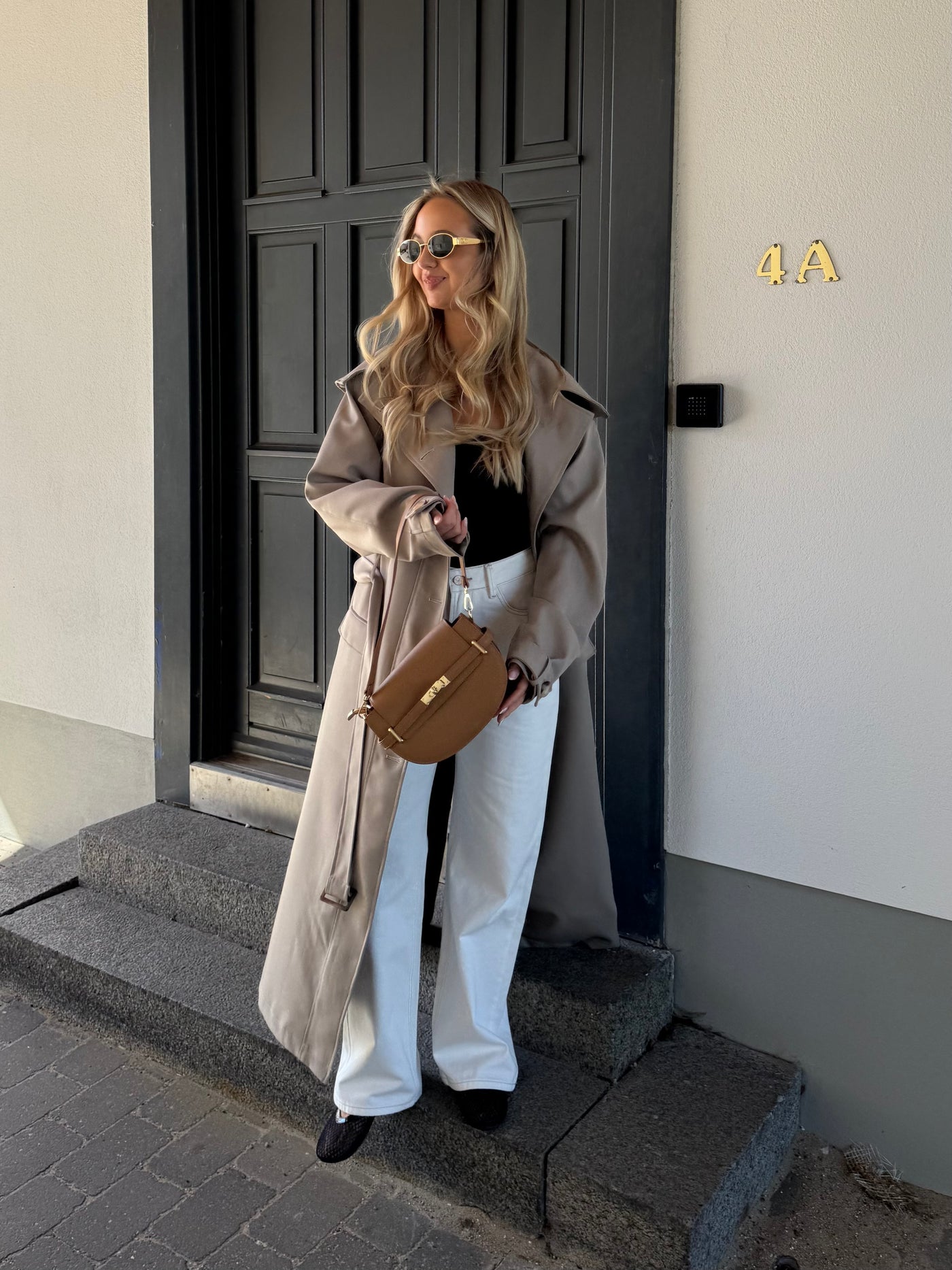 Celine trenchcoat lysebrun