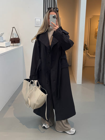 Celine trenchcoat sort