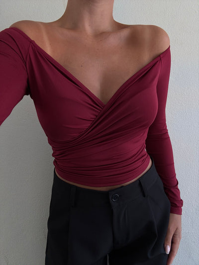 Sienna bluse bordeaux