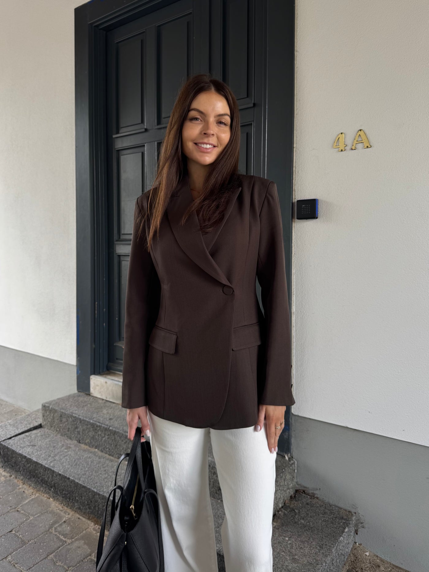 Naja blazer mørkebrun FORUDBESTILLING