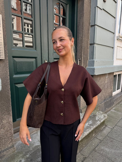 Hannah bluse mørkebrun
