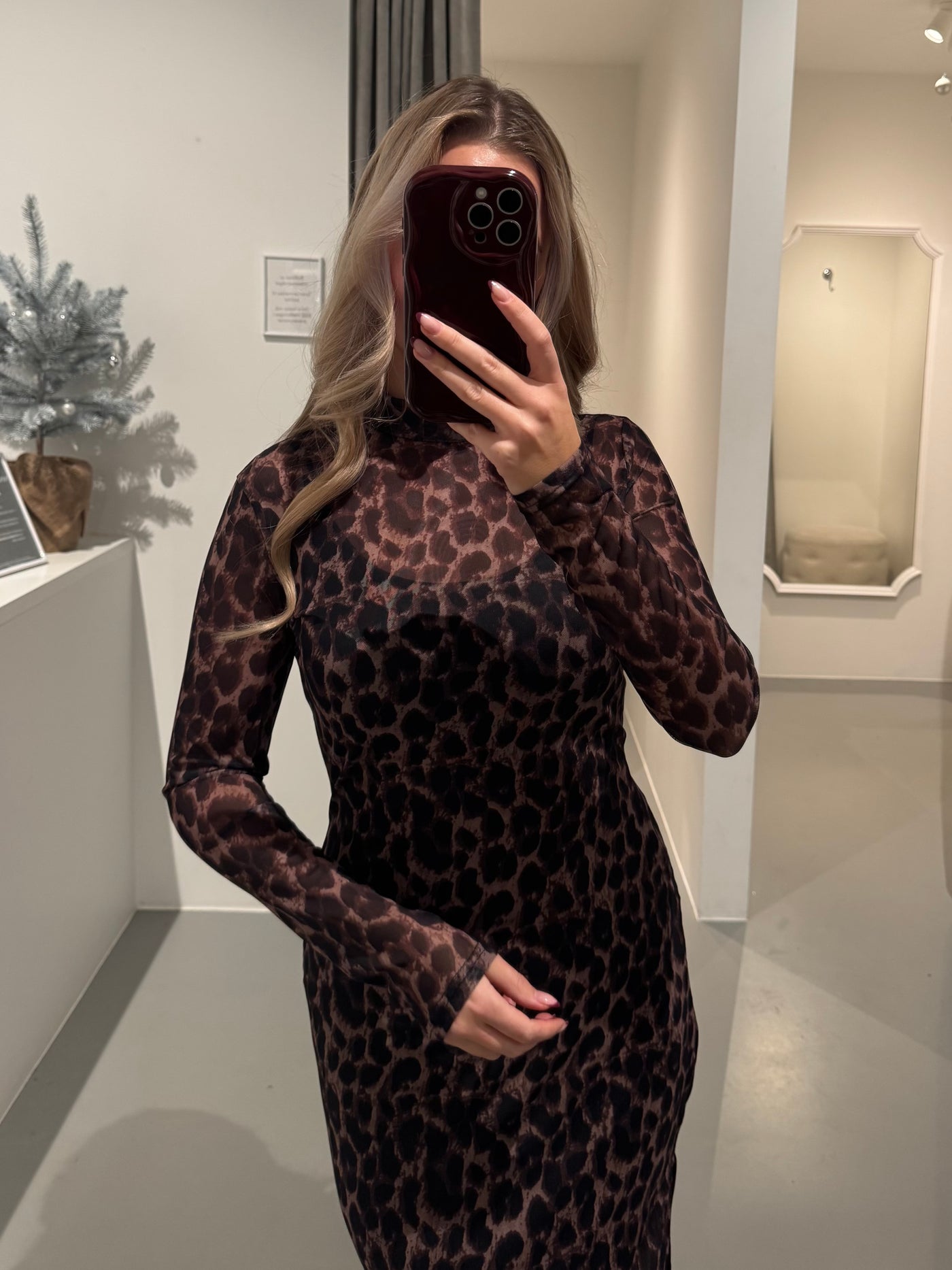 Elvira kjole leopard