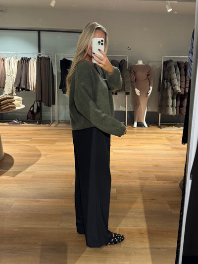 Victoria cardigan olivengrøn FORUDBESTILLING