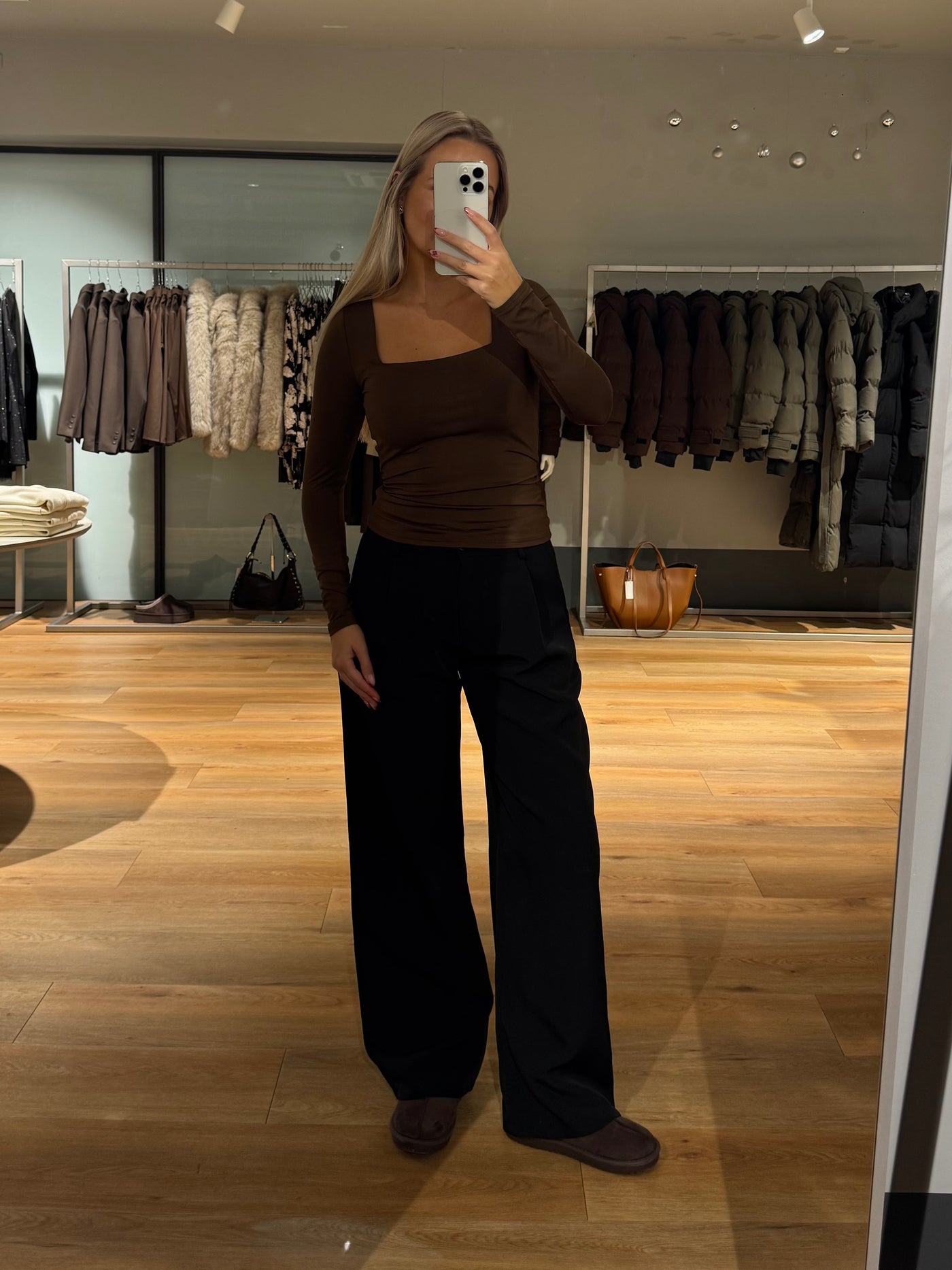 Malou bluse mørkebrun