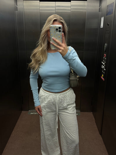 Liv bluse pastelblå