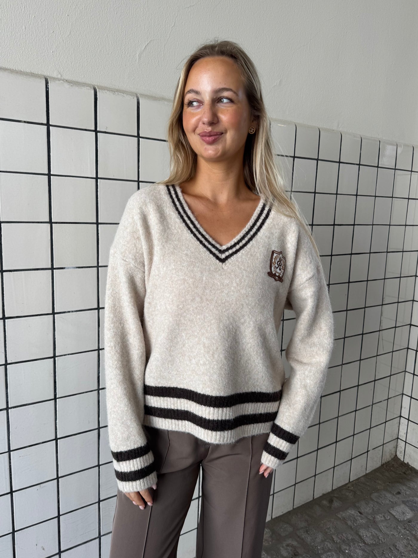 Chloe strik beige