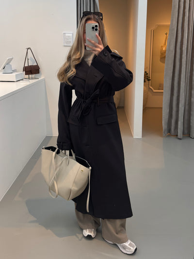 Celine trenchcoat sort