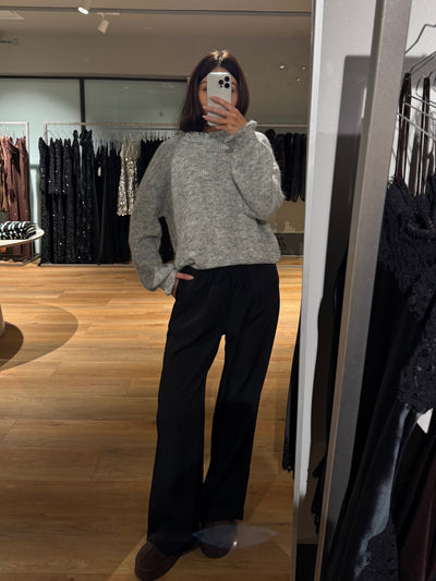 Daniella striktrøje lysegrå