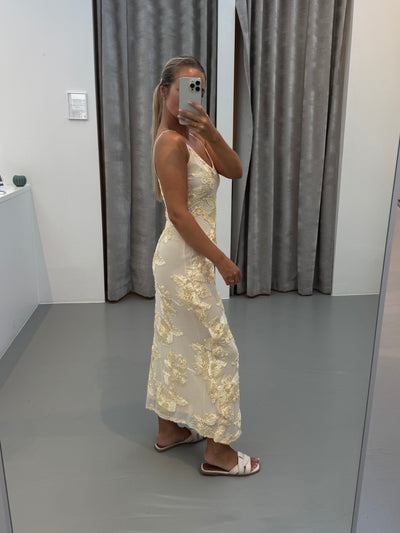 Sofia kjole pastelgul