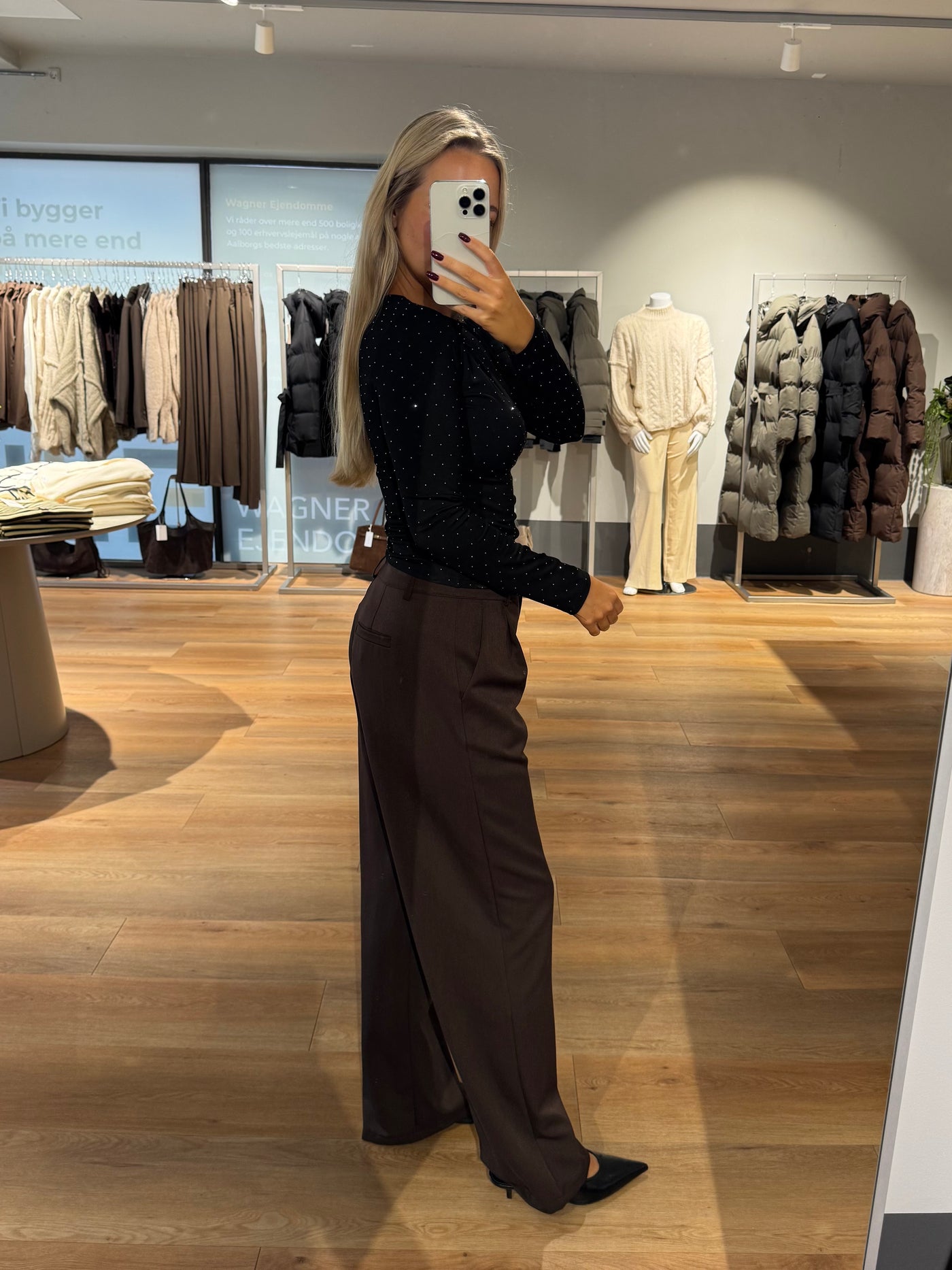 Adina bluse sort