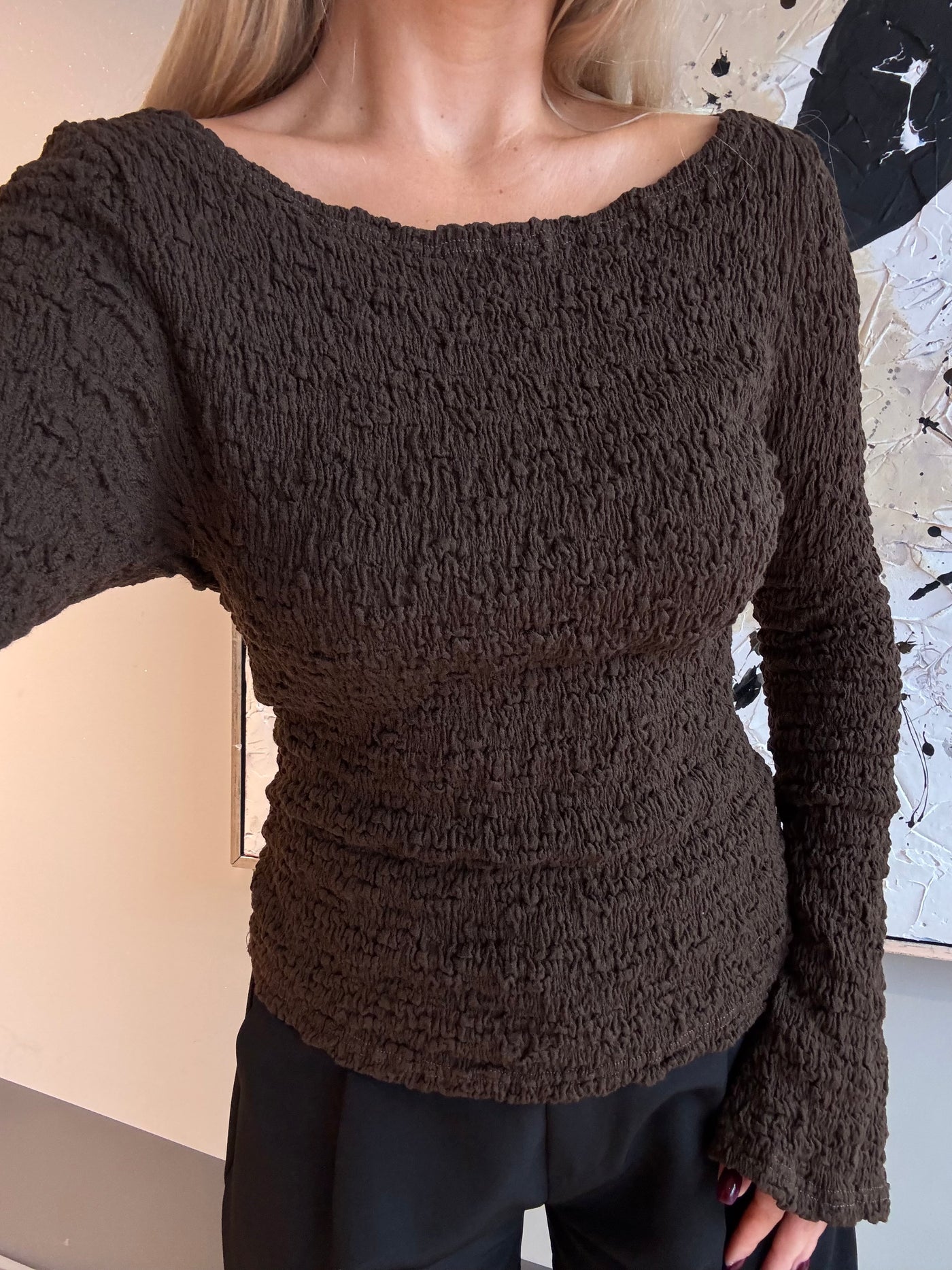 Blair bluse mørkebrun