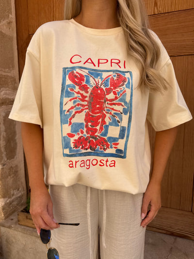 Alisia oversized t-shirt beige