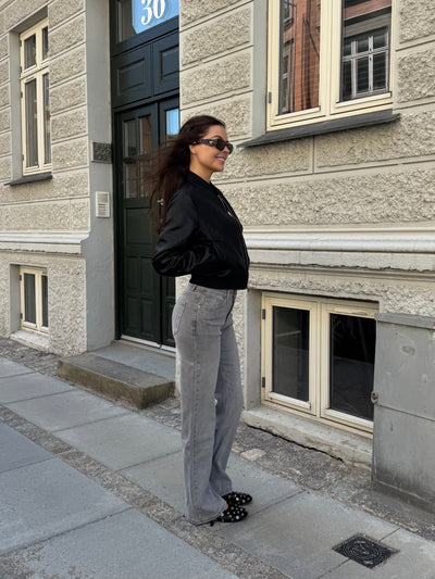 Kaia jeans flare mørkegrå
