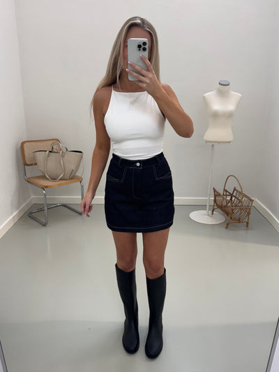 Thea denim skort