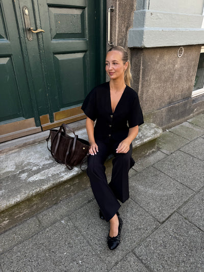 Danielle ruskindstaske mørkebrun