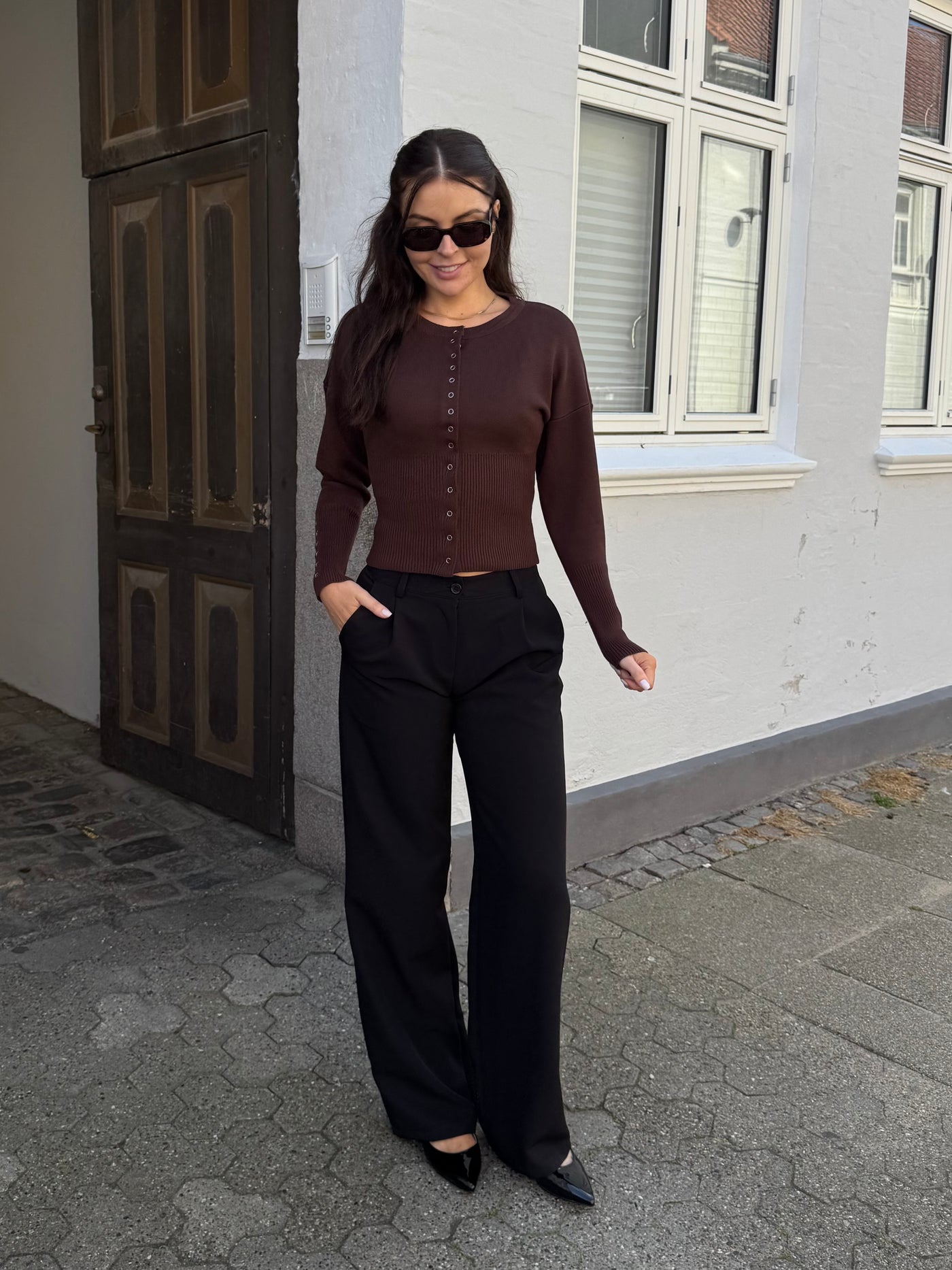 Sabrina cardigan mørkebrun