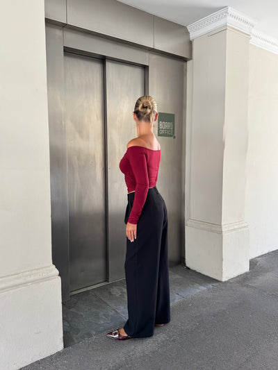 Sienna bluse bordeaux