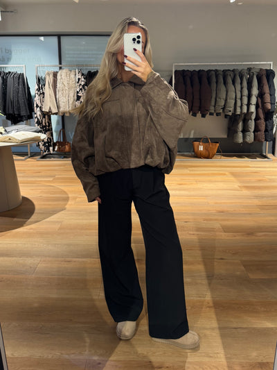 Anna bomberjakke lysebrun