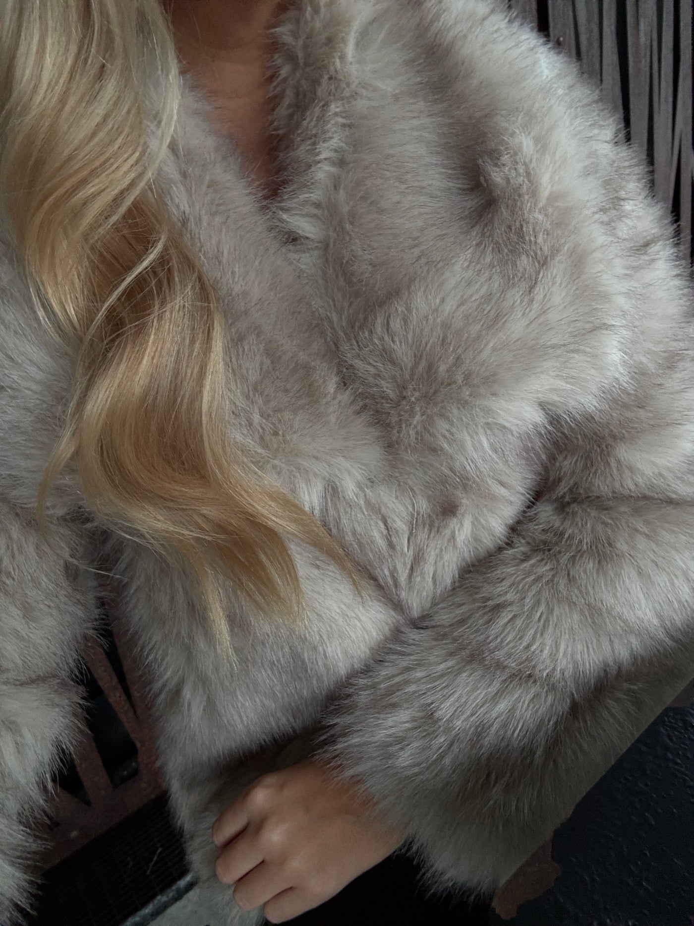 Flavia faux fur creme