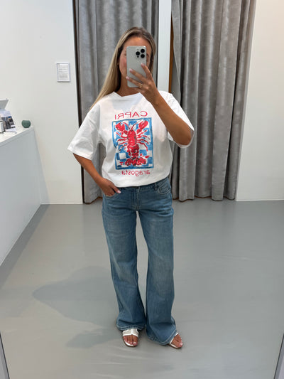 Alisia oversized t-shirt hvid