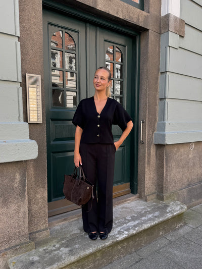 Danielle ruskindstaske mørkebrun