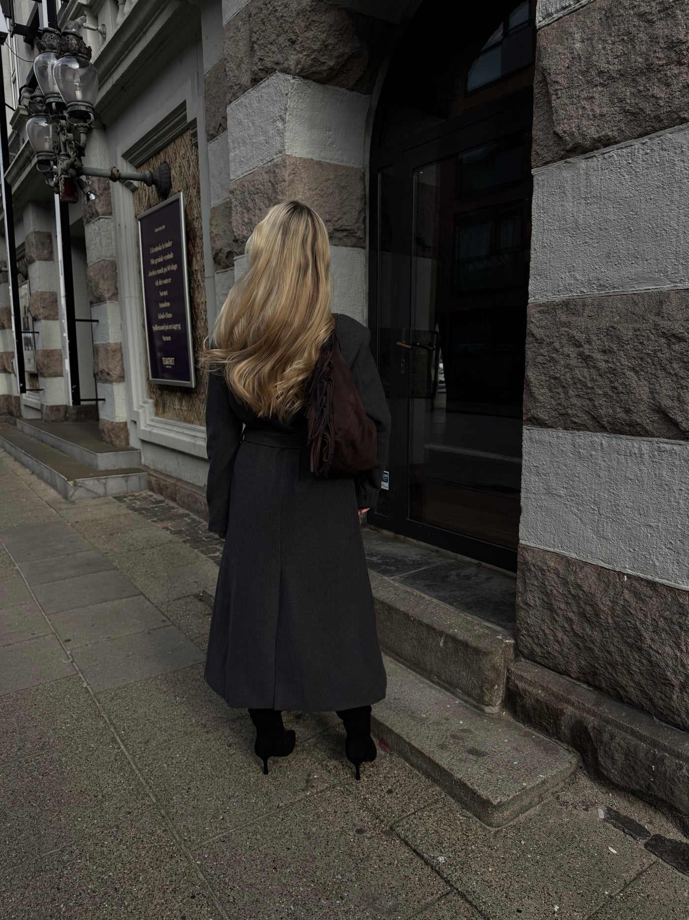 Valeria trenchcoat mørkegrå