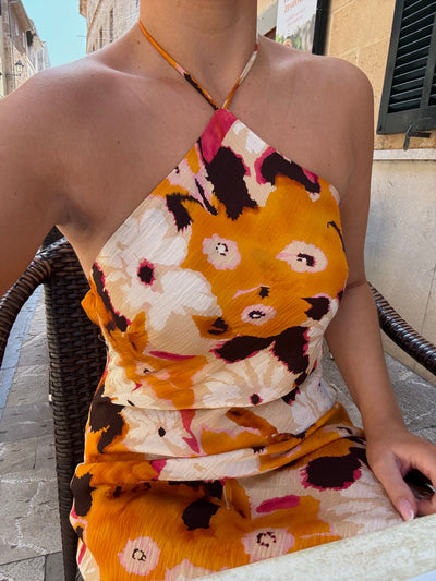 Gry kjole orange