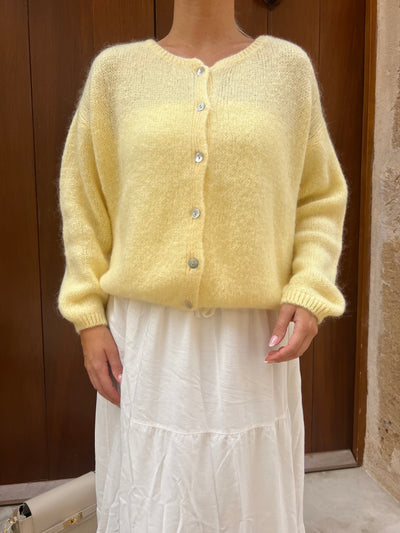 Victoria cardigan pastelgul