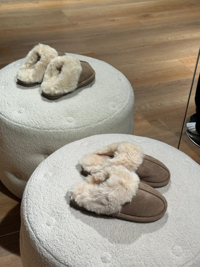 Alina hjemmesko lysebrun