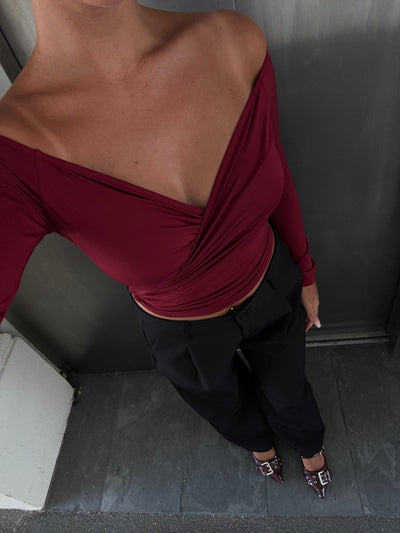 Sienna bluse bordeaux