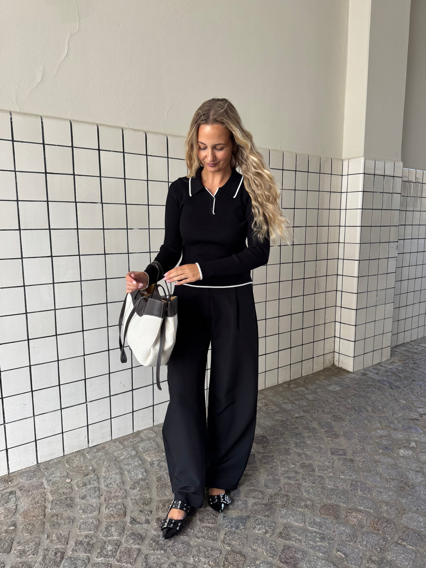 Catalina bluse sort