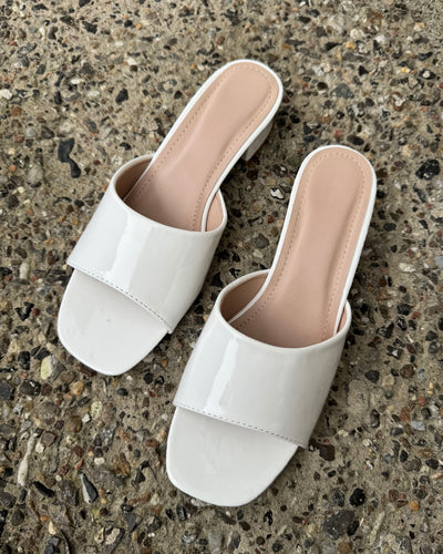 Sophia højhælede sandaler hvid