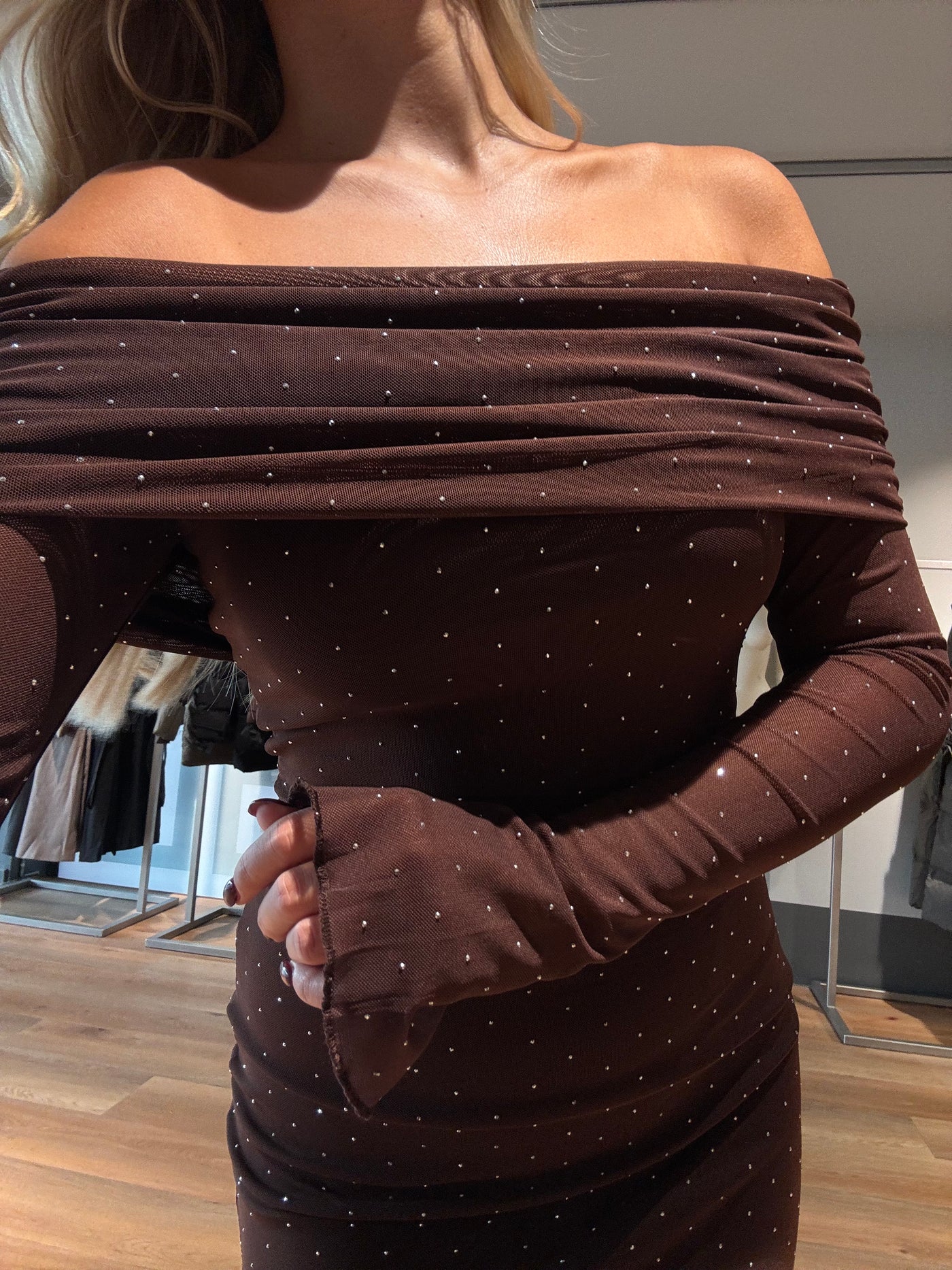 Silje kjole mørkebrun