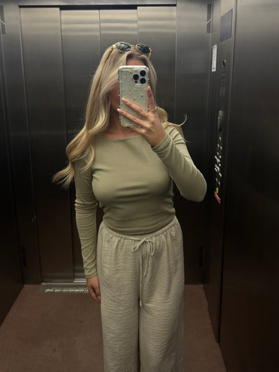 Liv bluse olivengrøn