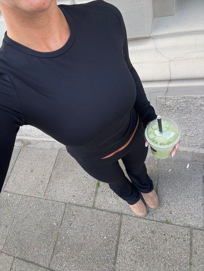 Line leggings sort