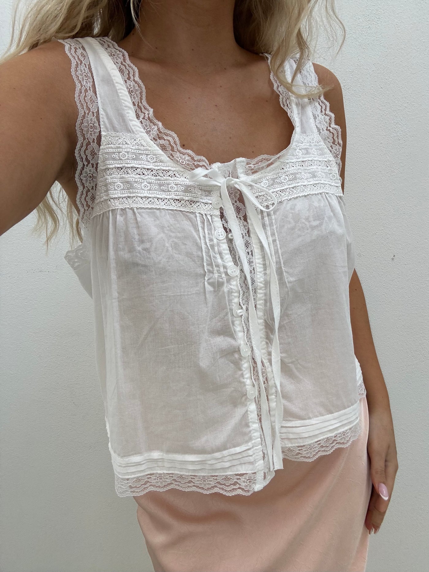 Alma top hvid