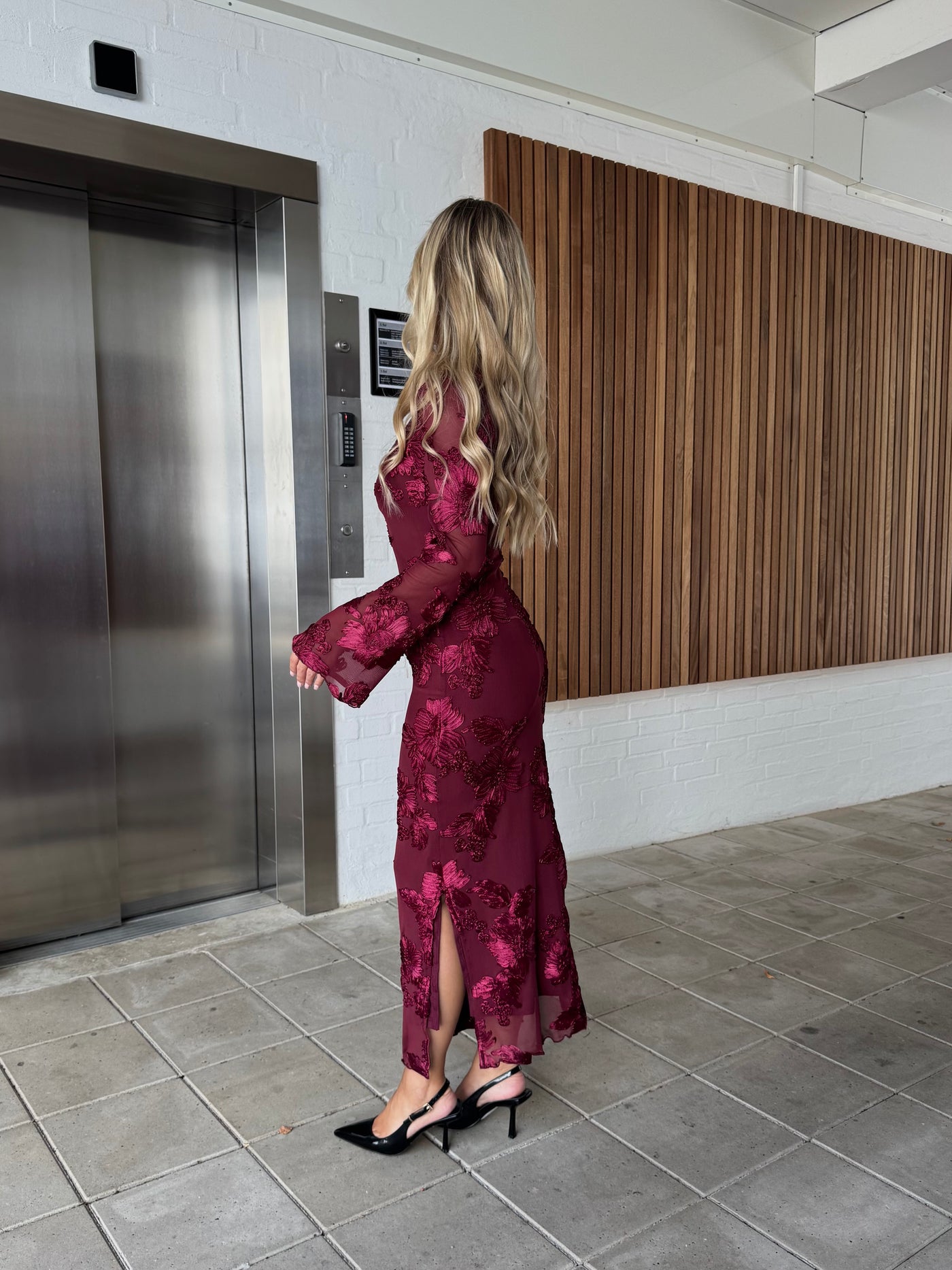 Bella kjole bordeaux