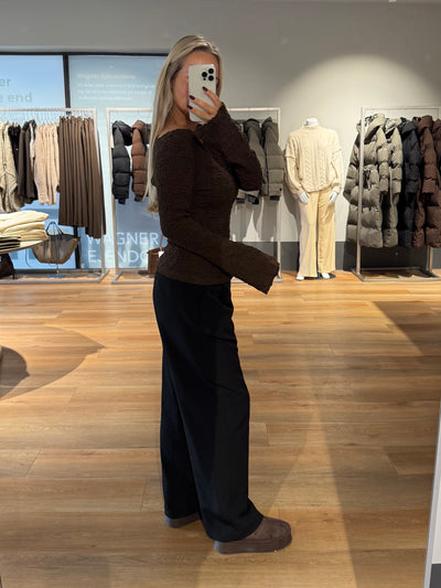 Blair bluse mørkebrun