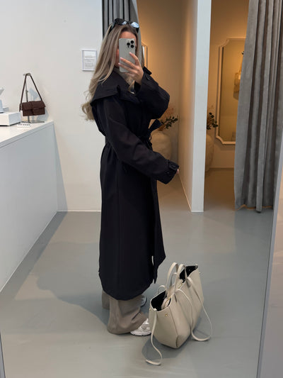 Celine trenchcoat sort