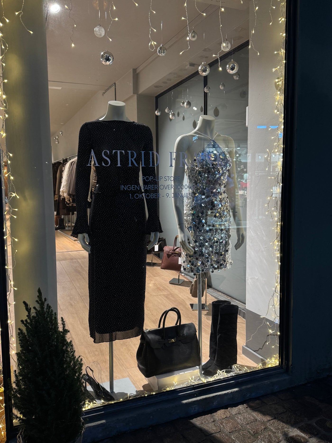 Adriana pallietkjole sølv