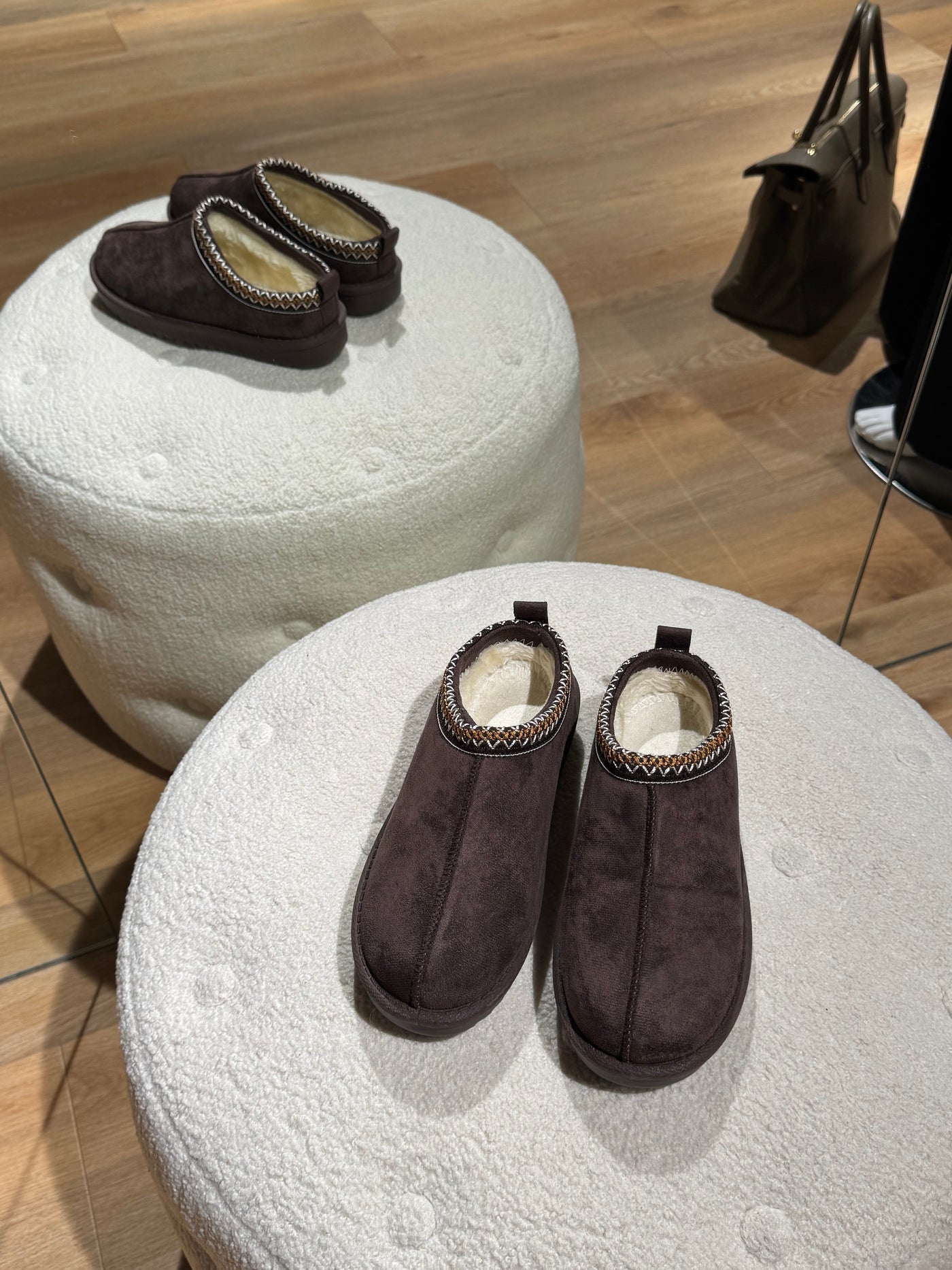 Tatiana bamsesko mørkebrun