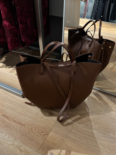 Luciana taske kastanje brun