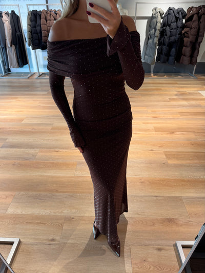Silje kjole mørkebrun