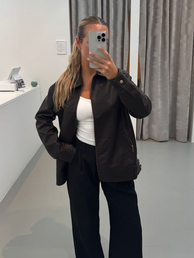 Emmy jakke mørkebrun
