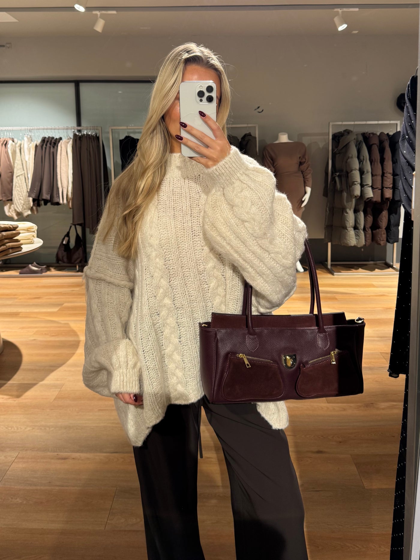 Natalia taske bordeaux